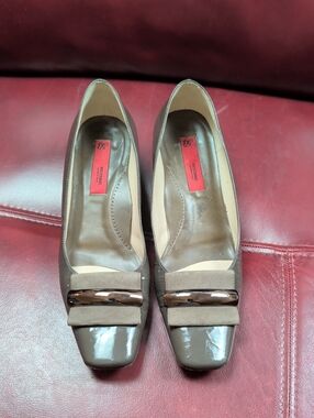Beltrami Women’s Leather Square Toe Dress Shoes Heels Made In Italy 38